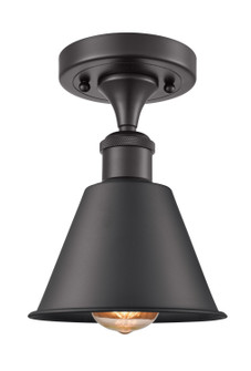 Ballston LED Semi-Flush Mount in Matte Black (405|516-1C-BK-MBC-8-BK-LED)