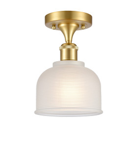 Ballston One Light Semi-Flush Mount in Satin Gold (405|516-1C-SG-G411)