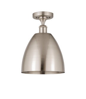 Ballston One Light Semi-Flush Mount in Brushed Satin Nickel (405|516-1C-SN-MBD-9-SN)