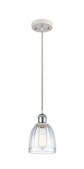 Ballston One Light Mini Pendant in White Polished Chrome (405|516-1P-WPC-G442)