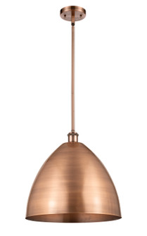 Ballston One Light Pendant in Antique Copper (405|516-1S-AC-MBD-16-AC)