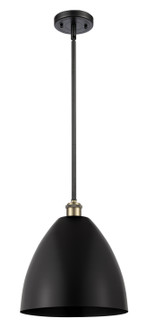 Ballston One Light Pendant in Black Antique Brass (405|516-1S-BAB-MBD-12-BK)