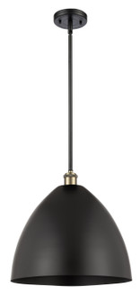 Ballston One Light Pendant in Black Antique Brass (405|516-1S-BAB-MBD-16-BK)