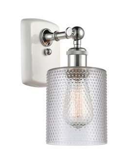 Ballston One Light Wall Sconce in White Polished Chrome (405|516-1W-WPC-G112)