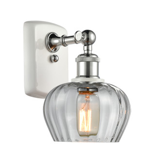 Ballston One Light Wall Sconce in White Polished Chrome (405|516-1W-WPC-G92)