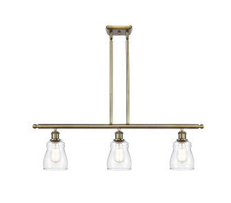 Ballston Three Light Island Pendant in Antique Brass (405|516-3I-AB-G392)