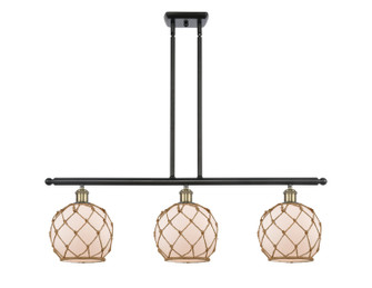 Ballston LED Island Pendant in Black Antique Brass (405|516-3I-BAB-G121-8RB-LED)