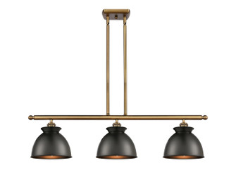 Ballston Three Light Island Pendant in Brushed Brass (405|516-3I-BB-M14-BK)