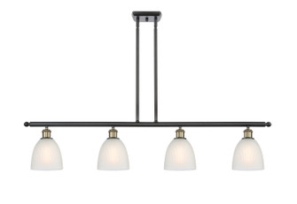 Ballston Four Light Island Pendant in Black Antique Brass (405|516-4I-BAB-G381)