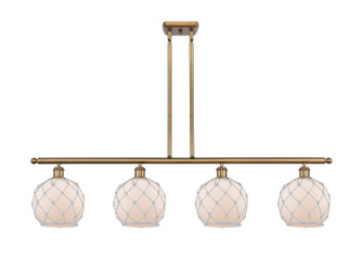 Ballston LED Island Pendant in Brushed Brass (405|516-4I-BB-G121-8RW-LED)