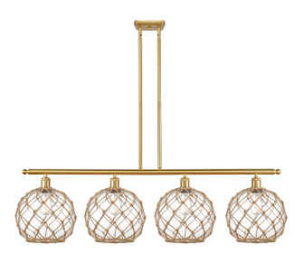 Ballston LED Island Pendant in Satin Gold (405|516-4I-SG-G122-10RB-LED) Ballston LED Island Pendant in Satin Gold (405|516-4I-SG-G122-10RB-LED)