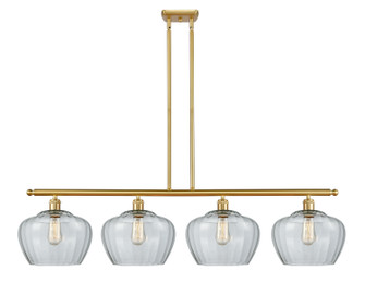 Ballston Four Light Island Pendant in Satin Gold (405|516-4I-SG-G92-L)