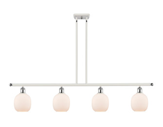 Ballston Four Light Island Pendant in White Polished Chrome (405|516-4I-WPC-G101)