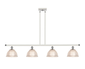 Ballston Four Light Island Pendant in White Polished Chrome (405|516-4I-WPC-G422)