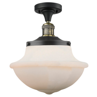 Franklin Restoration One Light Semi-Flush Mount in Black Antique Brass (405|517-1CH-BAB-G541)