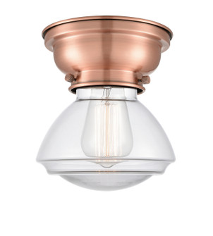 Franklin Restoration LED Flush Mount in Antique Copper (405|623-1F-AC-G322-LED)