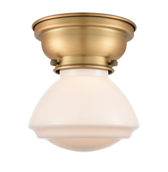 Franklin Restoration One Light Flush Mount in Brushed Brass (405|623-1F-BB-G321)