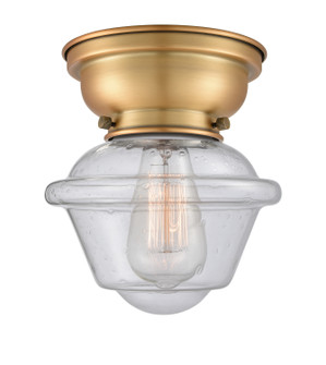 Franklin Restoration One Light Flush Mount in Brushed Brass (405|623-1F-BB-G534)