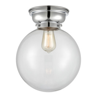 Franklin Restoration One Light Flush Mount in Polished Chrome (405|623-1F-PC-G202-10)