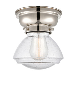 Franklin Restoration One Light Flush Mount in Polished Nickel (405|623-1F-PN-G324)