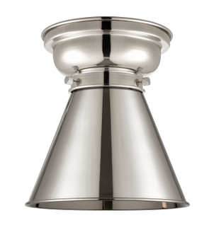 Franklin Restoration One Light Flush Mount in Polished Nickel (405|623-1F-PN-M13-PN)