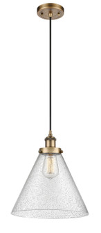 Ballston Urban LED Mini Pendant in Brushed Brass (405|916-1P-BB-G44-L-LED)