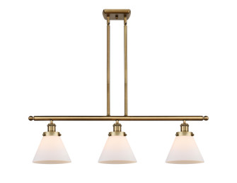 Ballston Urban Three Light Island Pendant in Brushed Brass (405|916-3I-BB-G41)