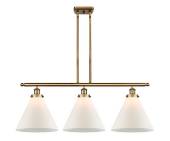 Ballston Urban Three Light Island Pendant in Brushed Brass (405|916-3I-BB-G41-L)