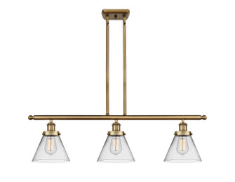 Ballston Urban Three Light Island Pendant in Brushed Brass (405|916-3I-BB-G42)