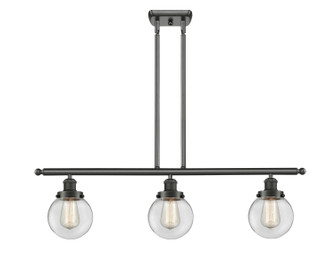 Ballston Urban Three Light Island Pendant in Oil Rubbed Bronze (405|916-3I-OB-G202-6)