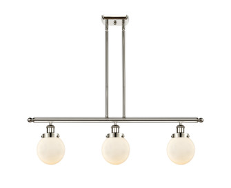 Ballston Urban Three Light Island Pendant in Polished Nickel (405|916-3I-PN-G201-6)