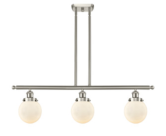 Ballston Urban LED Island Pendant in Brushed Satin Nickel (405|916-3I-SN-G201-6-LED)