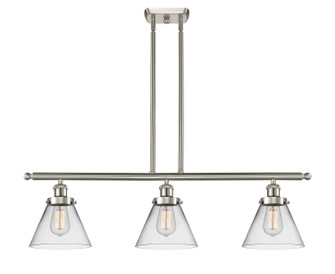 Ballston Urban Three Light Island Pendant in Brushed Satin Nickel (405|916-3I-SN-G42)