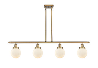 Ballston Urban LED Island Pendant in Brushed Brass (405|916-4I-BB-G201-6-LED)