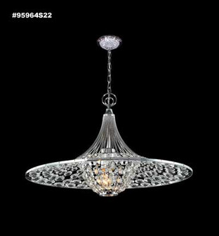 Contemporary Three Light Pendant in Silver (64|95964S22)