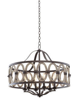 Belmont Six Light Pendant in Florence Gold (33|500251FG)