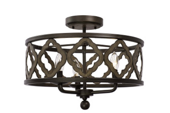 Whittaker Three Light Semi Flush Mount in Brownstone (33|504841BS)