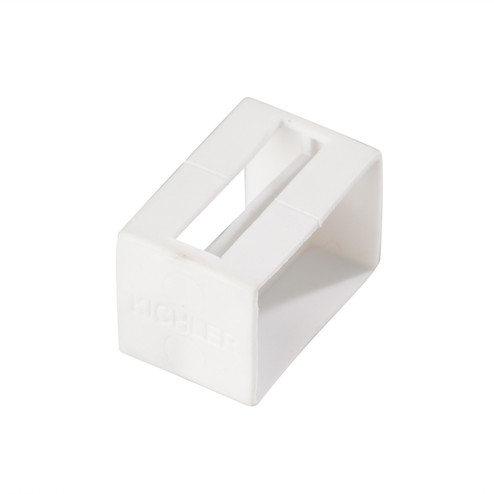 Tape Light Track Tape Light U Track End Cap in White Material (12|10176WH)