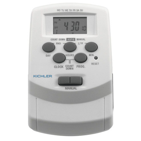 Accessory Digital Timer with Daylight Sa in White (12|15556WH)