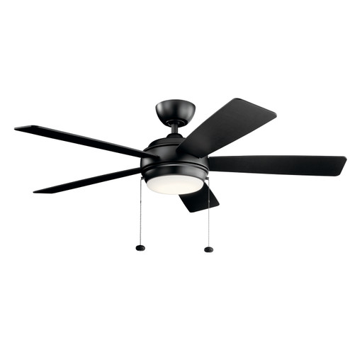 Starkk 52''Ceiling Fan in Satin Black (12|330174SBK)