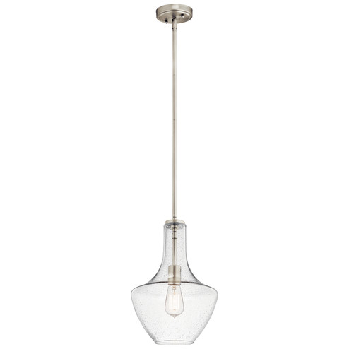 Everly One Light Pendant in Brushed Nickel (12|42141NICS)