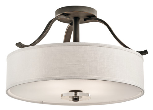 Leighton Four Light Semi Flush Mount in Olde Bronze (12|42486OZ)