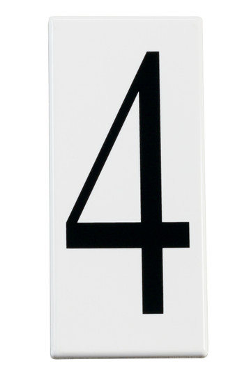 Accessory Number 4 Panel in White Material (12|4304)