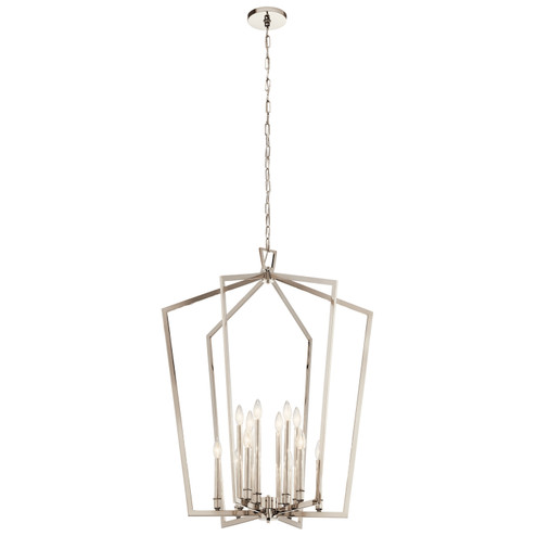 Abbotswell 12 Light Foyer Pendant in Polished Nickel (12|43496PN)