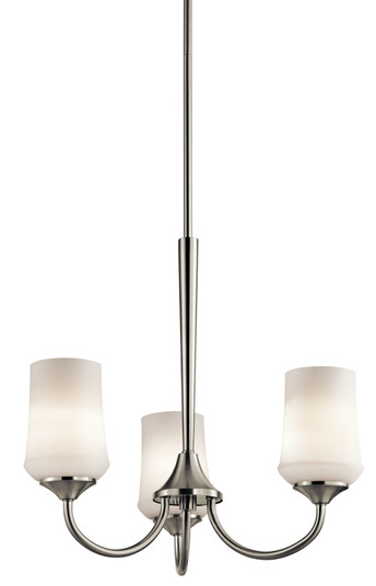 Aubrey Three Light Chandelier in Brushed Nickel (12|43664NI)