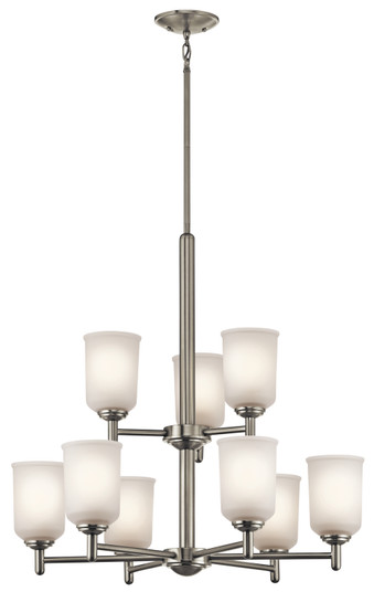 Shailene Nine Light Chandelier in Brushed Nickel (12|43672NI)