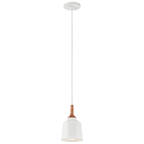 Danika One Light Mini Pendant in White (12|43682WH)