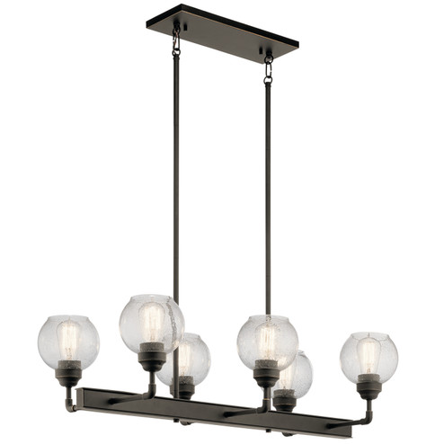 Niles Six Light Linear Chandelier in Olde Bronze (12|43994OZ)