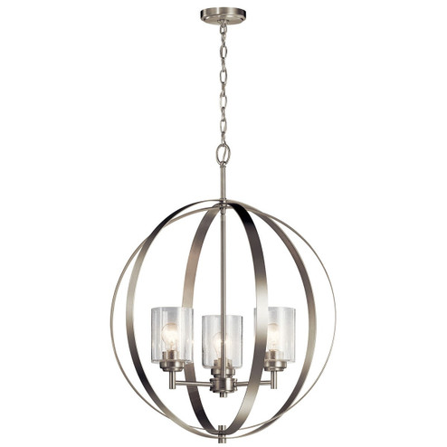 Winslow Three Light Chandelier in Brushed Nickel (12|44034NI)