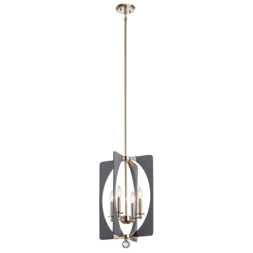 Alscar Four Light Pendant in Driftwood Grey (12|44362DWG)